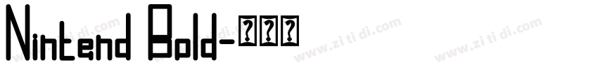 Nintend Bold字体转换